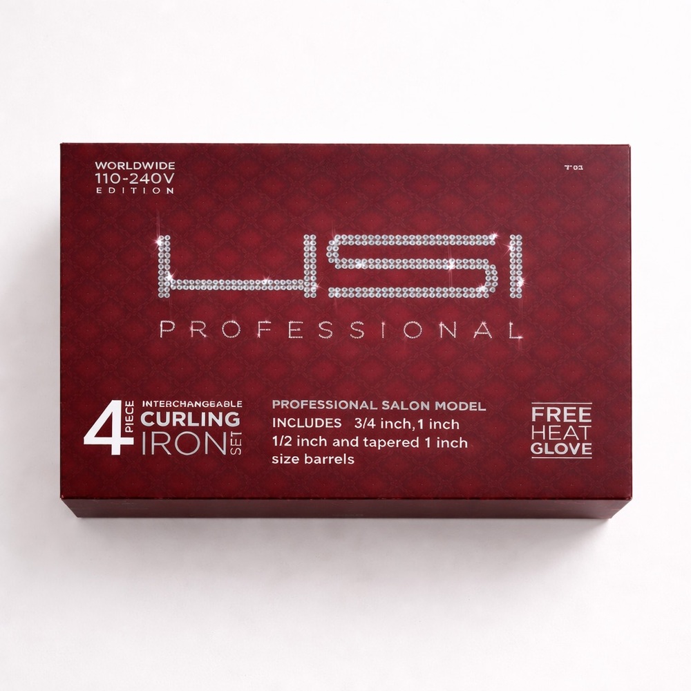 HSI Professional 4-Piece Interchangeable Curling Iron Set | 110-240V | BNIB
